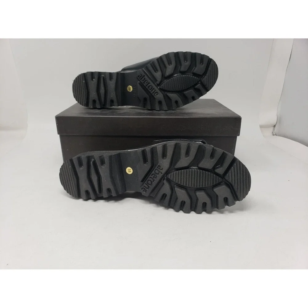 Ron White Candra Sandals Women's EU 38 US 7.5 Black Nappa Leather Adjustable